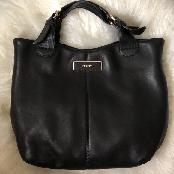 DKNY Black Soft Nappa Leather Hobo Bag - Picture 8 of 8